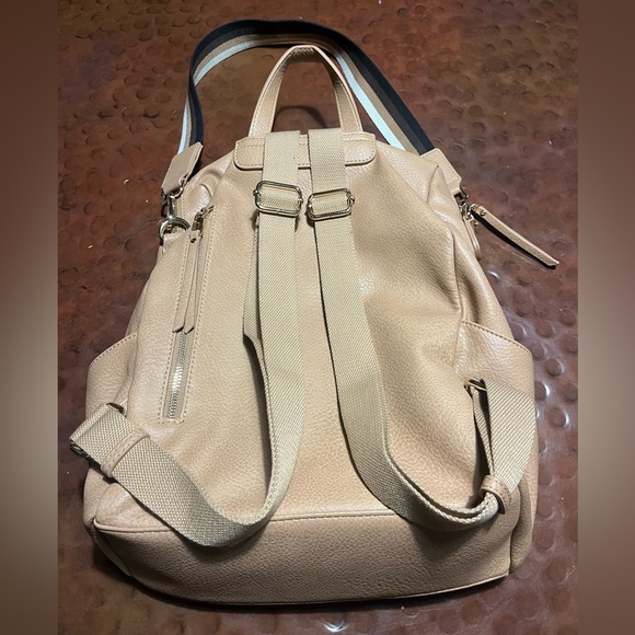 Taupe Vegan Leather - convertible diaper bag - NWOT boutique - Picture 2 of 9